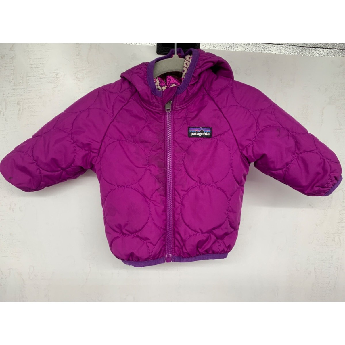 Patagonia 子ども用スキーウェア 3T ピンク/パープル Patagonia