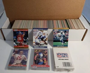 1990 Pro Set Football Master Set [hand collated #1-#800 except 338 plus Super Bo - Picture 1 of 1
