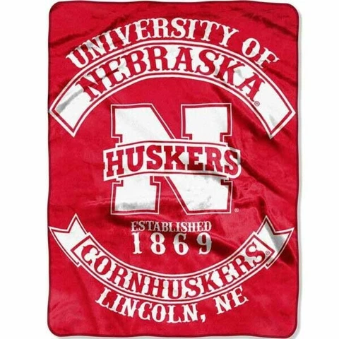 Nebraska Cornhuskers NCAA 60 x 80 Plush Throw Blanket Northwest Company Cover