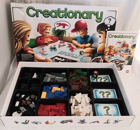 Lego Creationary Game 3844 Inc Original Instructions, Die 96/96 Cards Parts Only