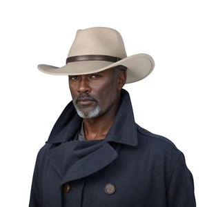 Wool Cowboy Hats for Men & Women, 100% Wool, Classic Wide Brim Western Style Hat - Picture 1 of 38