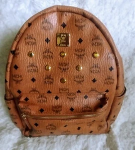 MCM backpack 1976 6 Stud Visetos Cognac Excellent Condition - Picture 1 of 13