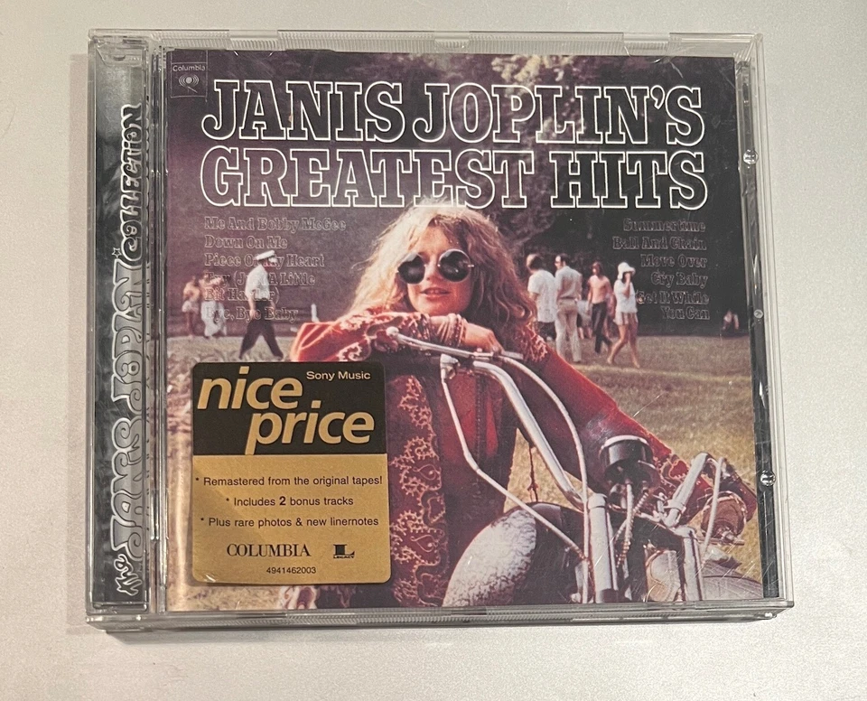 JANIS JOPLIN Greatest Hits CD Remastered with Bonus Tracks Columbia Legacy - Image 1 of 1