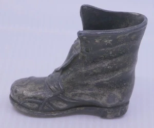 VINTAGE METAL BOOT, SHOE FIGURAL PIN CUSHION?, SEWING COLLECTIBLE - Picture 1 of 5
