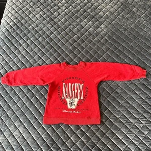 Vintage University of Wisconsin Badgers kids sweatshirt size small 6 - Picture 1 of 4