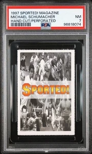 1997 Sported! Magazine Hand Cut/Perforated Michael Schumacher PSA 7 NM - Picture 1 of 2