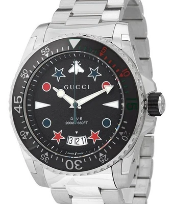 GUCCI Dive YA136221 Black Quartz Men's Watch New in Box - Image 1 of 4