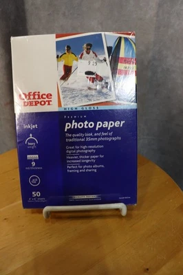Office Depot Photo Paper High Gloss For InkJet Printers Size 4"X6" 50 Sheets New - Image 1 of 2
