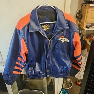 Giacca DENVER BRONCOS Poly Pelle Bambino Taglia XL Gioco Calcio - Foto 1 di 3