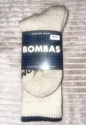 BOMBAS  Kids’ / Teens’ Merino Wool Blend  Socks 1 Pair NWT Size S - Image 1 of 2