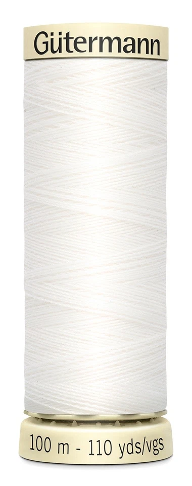 Gutermann Sew-All Thread 110yd-Nu White 100P-20