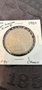 Gedenkmünze Krone 80. Geburtstag Königinmutter 1980 Stempelglanz - Bild 1 von 2