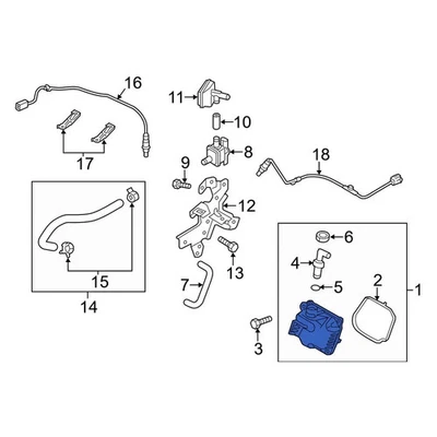 For Mazda CX-5 2013-2016 Mazda PEDD13570 Vapor Canister Purge Valve Assembly Foto 1 de 4