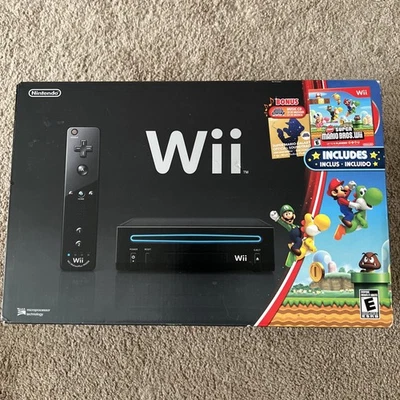 Consola Nintendo Wii Super Mario Bros Wii Versión Caja de Repuesto Vacía Foto 1 de 4