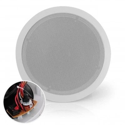 Pyle 8’’ In-Wall / In-Ceiling 70V Speaker-Flush Mount Low-Profile, 600 Watt - Image 1 of 4
