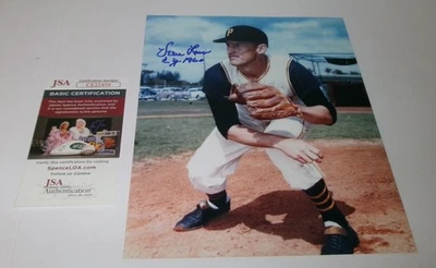 Foto 8x10 firmada por la ley Vern de los Piratas de Pittsburgh con certificado JSA CY1960 Foto 1 de 3