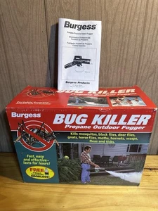 NEW Burgess Propane Insect Outdoor Fogger Bug Killer With Unused Insecticide - Picture 1 of 5