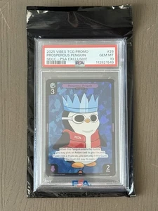 2025 Vibes TCG Promo Prosperous Penguin SDCC PSA Exclusive PSA 10 GEM MINT #549 - Bild 1 von 1