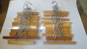 Vintage Hosen- und Rockbügel aus Holz, 20 - 9" - 12" Kleiderbügel, L8, - Bild 1 von 1