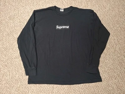 Supreme Black Box Logo Longsleeve Shirt 2010 L - Image 1 of 4