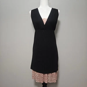 Vintage Sweet Pea by Stacy Frati Kleid Gr. M schwarz Mesh transparent Leopard Y2K Festival - Bild 1 von 8