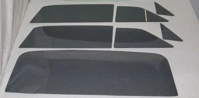 1962 1963 Ford Fairlane 2 Portas Sedan Porta de Ventilação de Vidro Quarto Traseiro Conjunto Cinza - Imagem 1 de 3