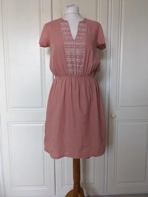 Vestido de verano Day Birger Et Mikkelsen para mujer rosa desnudo bordado talla 34 UK6-8 Foto 1 de 4