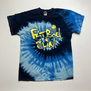 Camiseta vintage Fatboy Slim electrónica Big Beat tie dye talla mediana - Imagen 1 de 7
