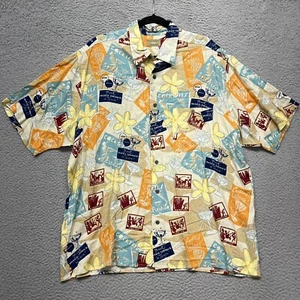 Natural Issue Shirt Mens XL Hawaiian Tropical Cocktail Alcohol Mixed Drink - Picture 1 of 8
