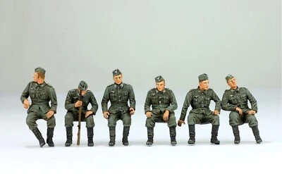 Set 06 1/35 ProPainted German Riders (for Truck, Halftrack, Vehicles) WW2 - Image 1 of 4