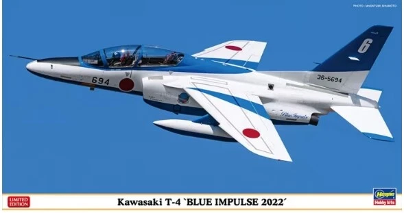 HASEGAWA Aereo KAWASAKI T-4 - Blue Impulse 2022 da assemblare e dipingere 1...