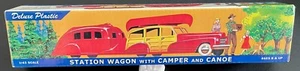 Dimestore Dreams #20800 Station Wagon with Camper & Canoe - Deluxe Plastic - Picture 1 of 3