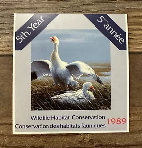 WTDstamps - 1989 KANADA **** Wildlife Habitat Conservation Entenstempel - Bild 1 von 2
