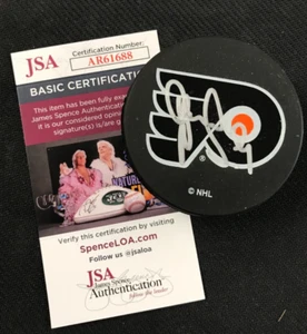 Dainius Zubrus Signed Flyers Hockey Puck JSA w/COA NHL Philadelphia Flyers NICE! - Picture 1 of 7