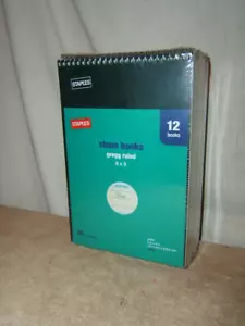 Steno Pad 6" x 9" 12-Pack STAPLES - Picture 1 of 2