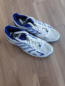Adidas Damen Basketballschuhe adiprene Weiß Blau Sport Fitness Gr. 41 1/3 - Bild 1 von 8