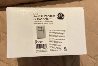 GE Personal Security Window Or Door Alarm 5 Pack - Image 1 of 4