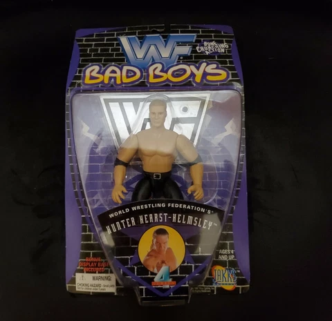 WWF Jakks Pacific Hunter Hearst-Helmsley Bad Boys Series 4 Sealed Triple H WWE Cover