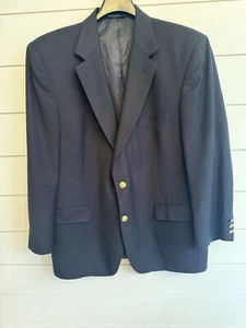 Blazer Brooks Brothers Para Hombres 44R Azul Marino Abrigo Deportivo Botón Dorado Chaqueta de Fraternidad - Imagen 1 de 12
