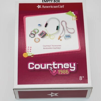 American Girl Courtney Moore 80's Theme Doll EMPTY Meet Accessories Box - Image 1 of 3