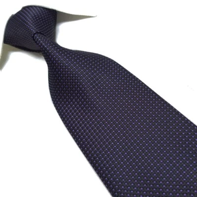 Corbata para hombre extra larga poliéster microfibra tejido jacquard negra lisa 63" Foto 1 de 4