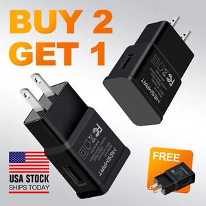 Per Samsung Android USB Caricabatteria da Parete Adattatore Blocco Ricarica Cubo Brick Box WH/BK - Foto 1 di 24