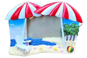 Bahamas 3D Picture Photo Frame Travel Souvenir Hand Painted Souvenir 4x6 - Picture 1 of 6