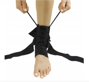 Kupfer Knöchelbandage Kompression Unterstützung Stabilisator Wickel Schnürung Fußschmerzen Medium Neu in Verpackung - Bild 1 von 3