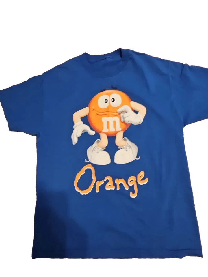 Camisa Azul Naranja M&M Unisex Talla Grande Foto 1 de 1