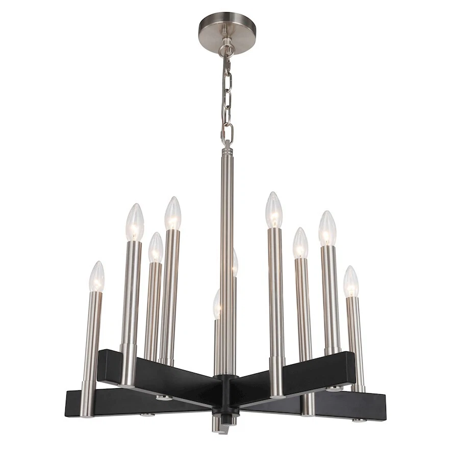 Woodbridge Lighting Garret 10 Light Chandelier, Antique Nickel - 17510ATN - Image 1 of 1