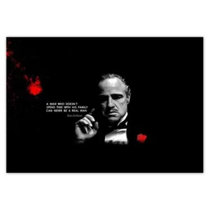 Vlies Fototapete Tapete Wandbild Zitat von Don Corleone Nr. H2931_TV - Bild 1 von 20