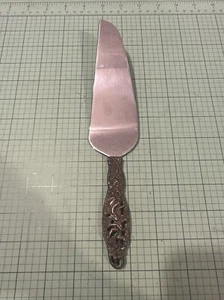Vintage Reed & Barton 10" Sculptural Pie Cake Server Mirrorstele Blade BS3 - Picture 1 of 6