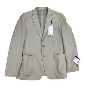 Bar III Mens Slim Fit Knit Stretch Sport Coat Beige 42R - Picture 1 of 5
