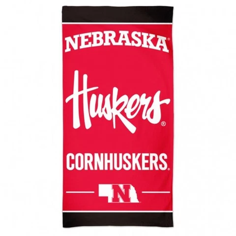 Nebraska Cornhuskers 30x60 Beach Towel [NEW] NCAA Blanket Vacation Summer Pool Cover